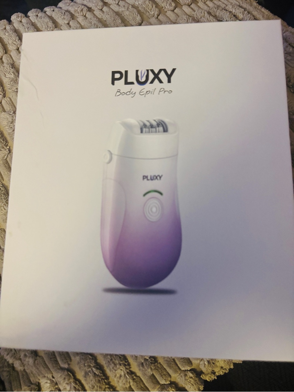 PLUXY Body Epil Pro Electric Epilator - White to Lavender
